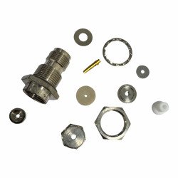 24TNC-50-1-1C/133 Huber Suhner RF Connector TNC (f) Bulkhead Receptacle For RG178 Cable