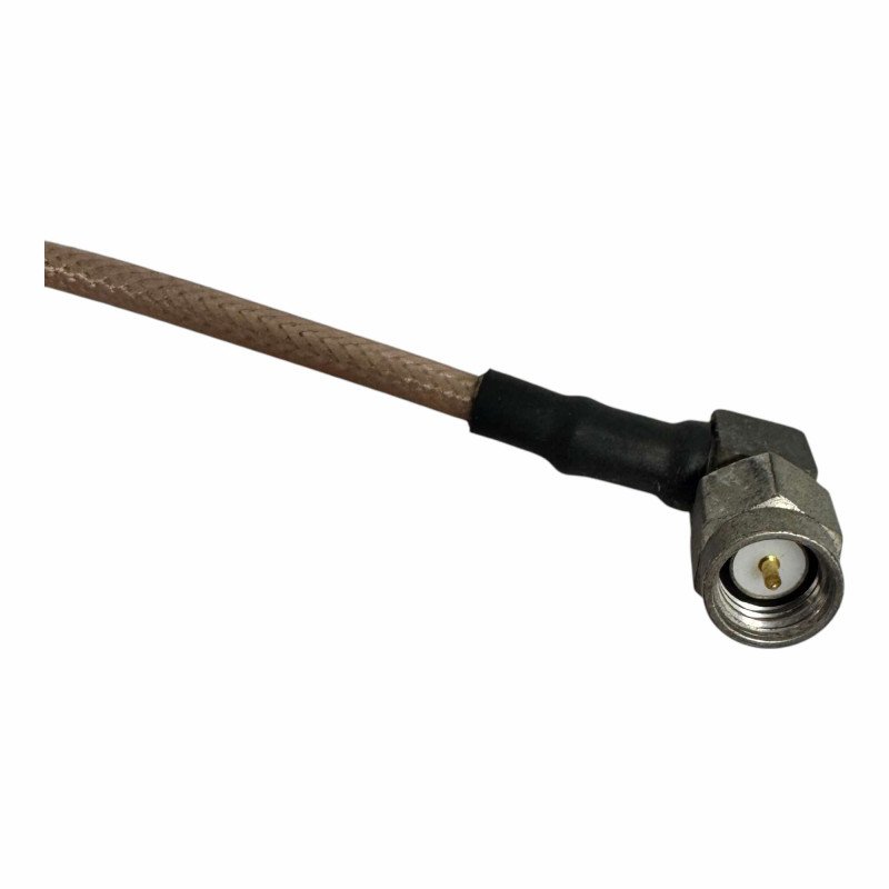 Huber Suhner Right Angle QMA(m) To Right Angle SMA(m) Coaxial Cable 30cm