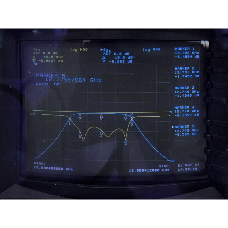 WB1357 BSC Bandpass Filter BPF SMA(m) 12700-12770Mhz