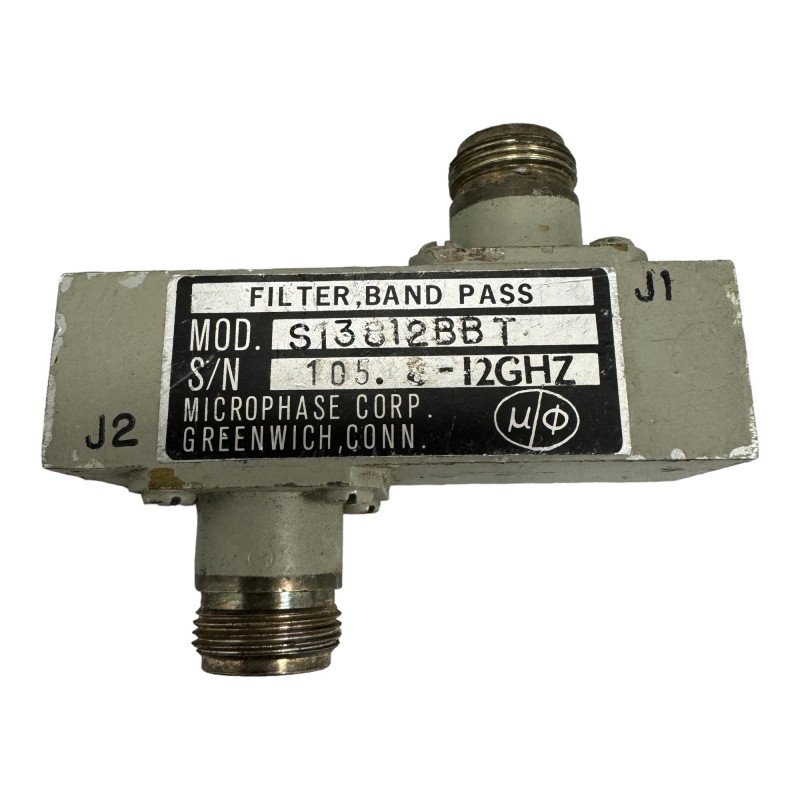 Microphase S13812BBT Bandpass Filter BPF N Type(f) 8000-12000Ghz