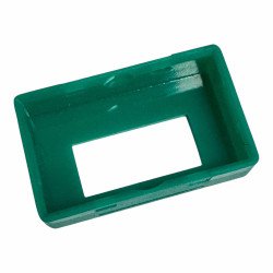AML52N10 Rectangular Pushbutton Switch Cap Green Color Snap Fit 25x15.3mm