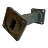 736 Waveguide Fixed Section Angled 45Degree WR62 WR-62 L:100mm