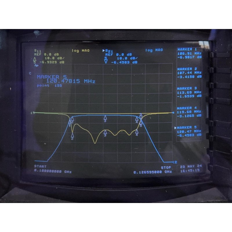 HP115-10-8EE Lark Engineering Bandpass Filter 117-119Mhz BNC(f)