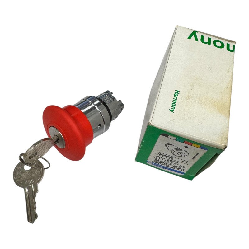 ZB4BS14 Schneider Red Key Pushbutton Switch