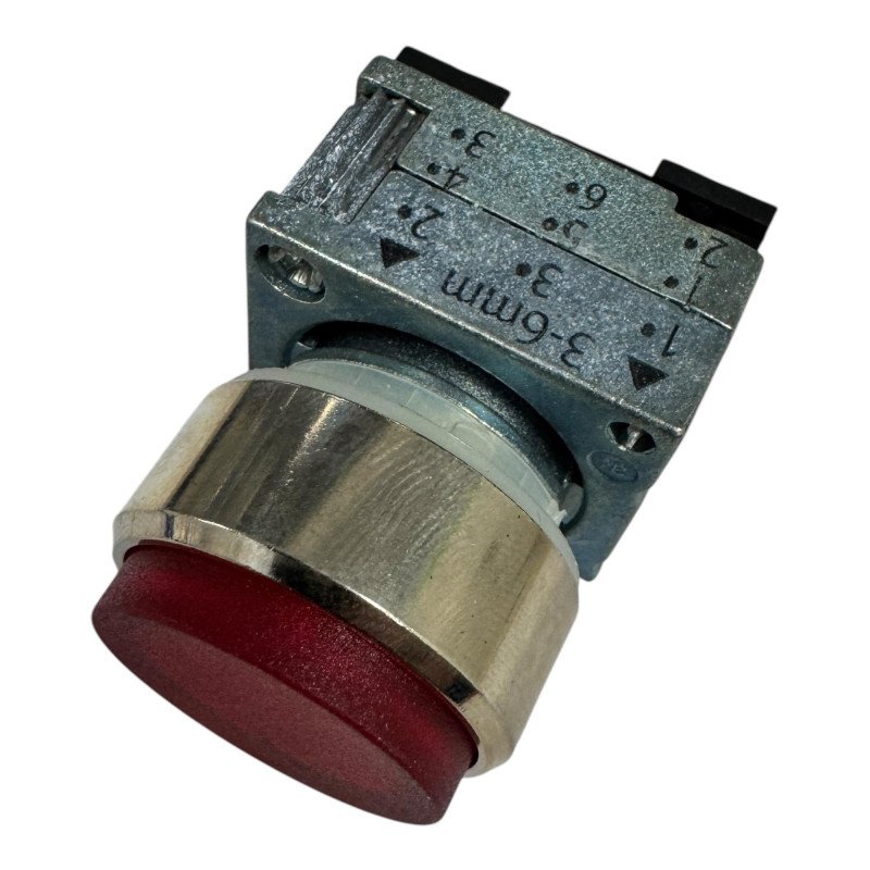 3B3501-0BA21 Siemens Metal Round Red Pushbutton Switch