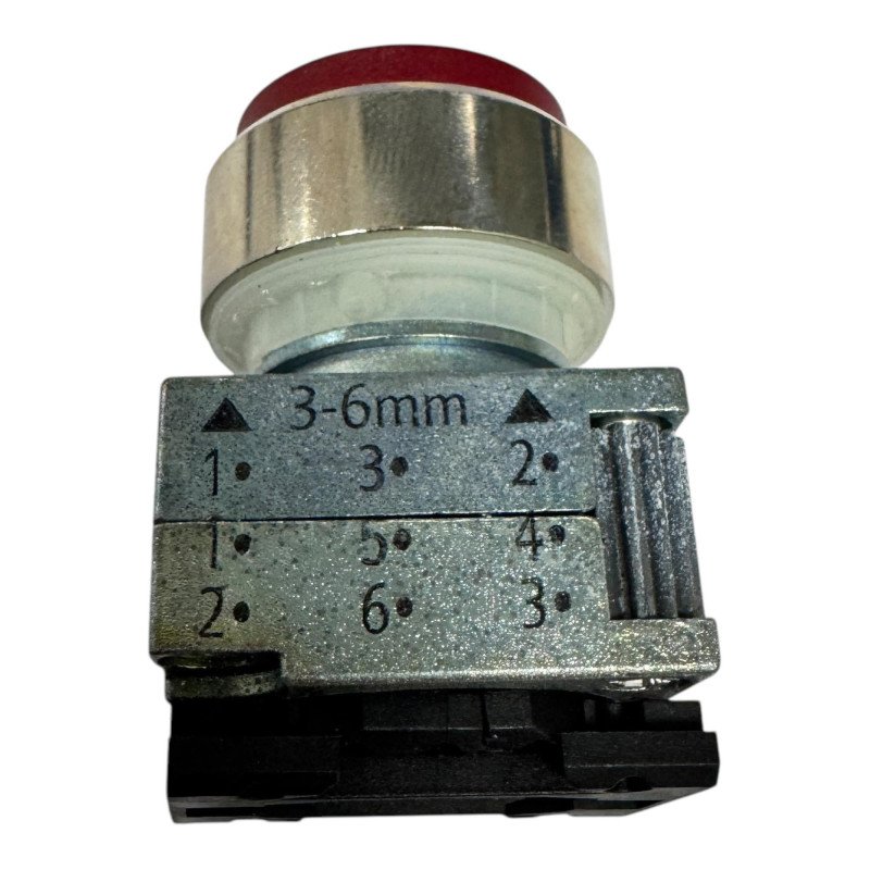 3B3501-0BA21 Siemens Metal Round Red Pushbutton Switch