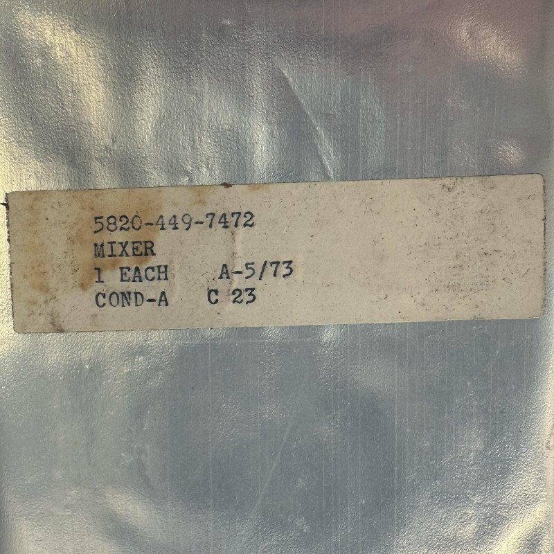V8309B Varian Waveguide Orthomode Hybrid Mixer 5820-01-449-7472