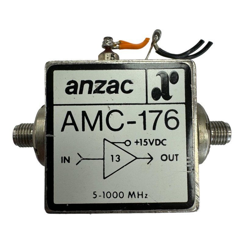 AMC-176 Anzac RF Amplifier 5-1000Mhz 15Vdc SMA