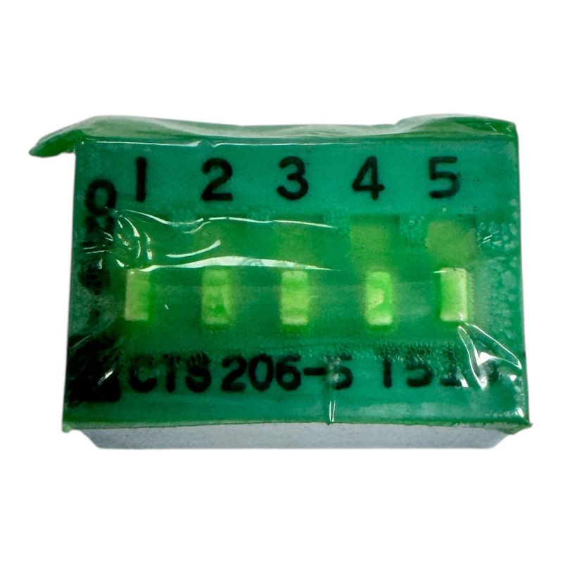 CTS206-5 5 Position DIP Switch SPST 50V