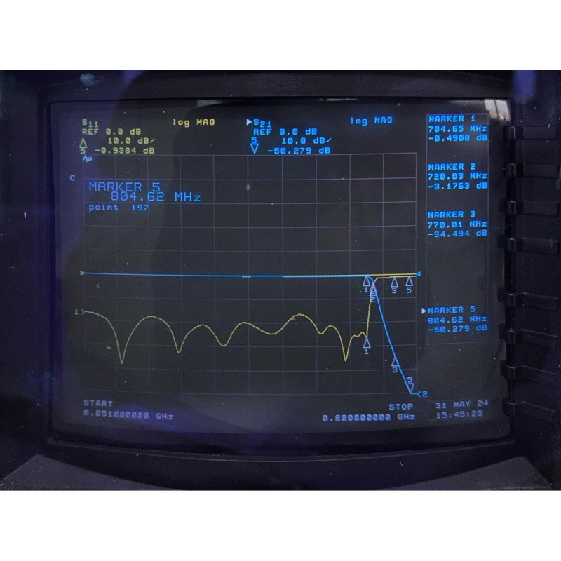 TLC705-8EF2 Telonic RF Lowpass Filter N type 705Mhz
