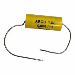 1.02 Arciotronics Capacitor Axial Film 82nF 160V 10% 19x8mm