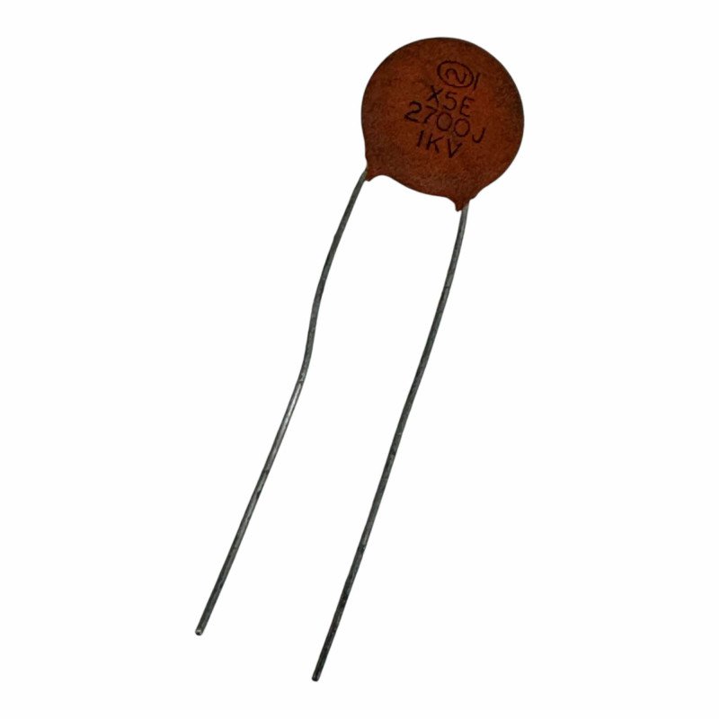 X5E Capacitor Radial Ceramic Disc 2.7nF 1kV 1000V 10%