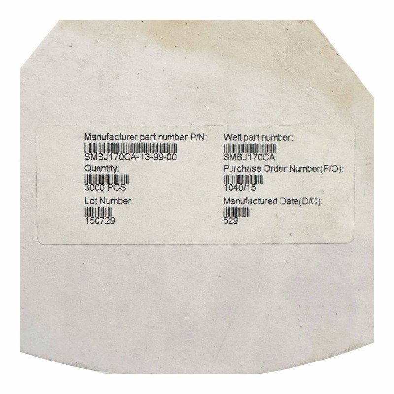 SMBJ170CA-13-F SMD SMT Esd Protection Diode 600W 170V [Qtyx3000]