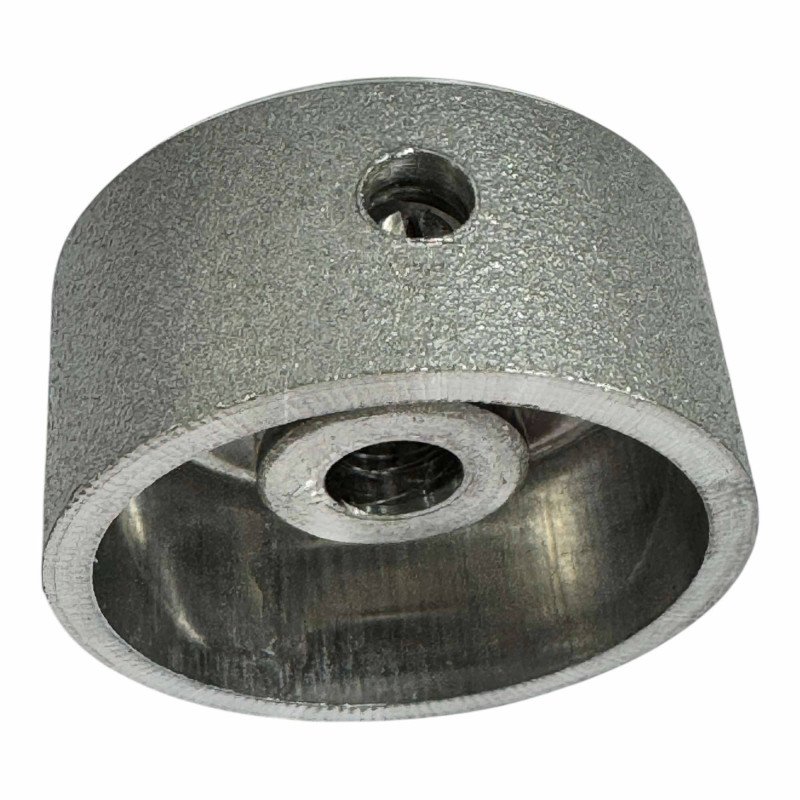 513-61 Mentor Aluminium Turning Knob D:30mm H:15mm