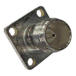 8855 RF Connector 4-Hole Panel Mount TNC Female 75Ohms