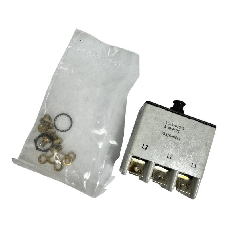 1536-010-5 Safran Circuit Breaker 3 Pole 5A 5925-01-390-5118