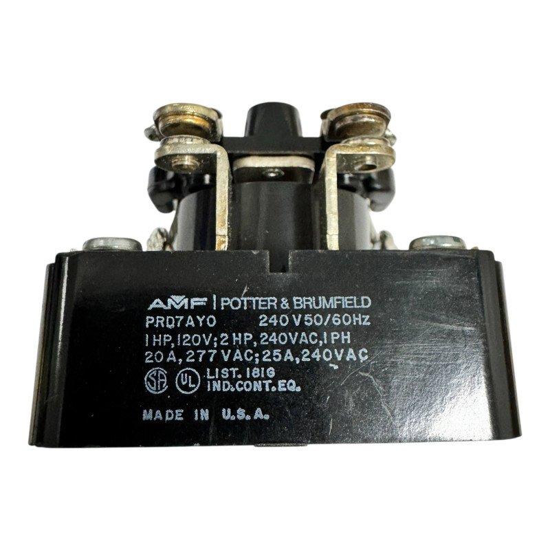 PRD7AY0 Potter Brumfield Relay General Purpose DPST 25A 240Vac