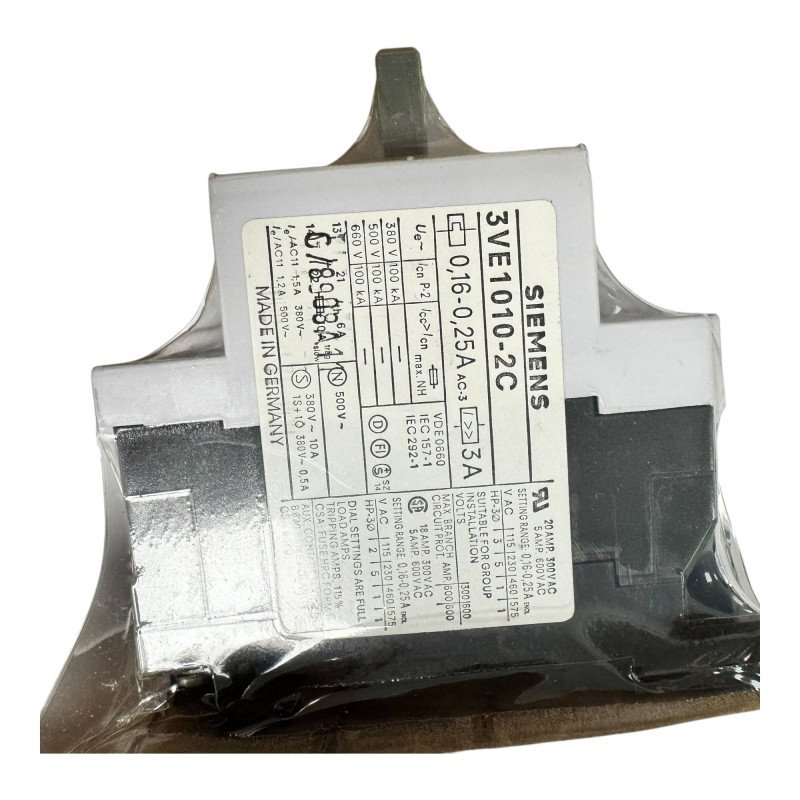 3VE1010-2C Siemens Motor Starter 10A 380V