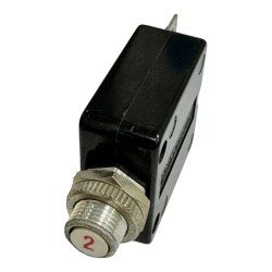 W58XB1A4A-2 Potter Brumfield Thermal Magnetic Circuit Breaker Push to Reset 1 Pole 50Vdc 2A