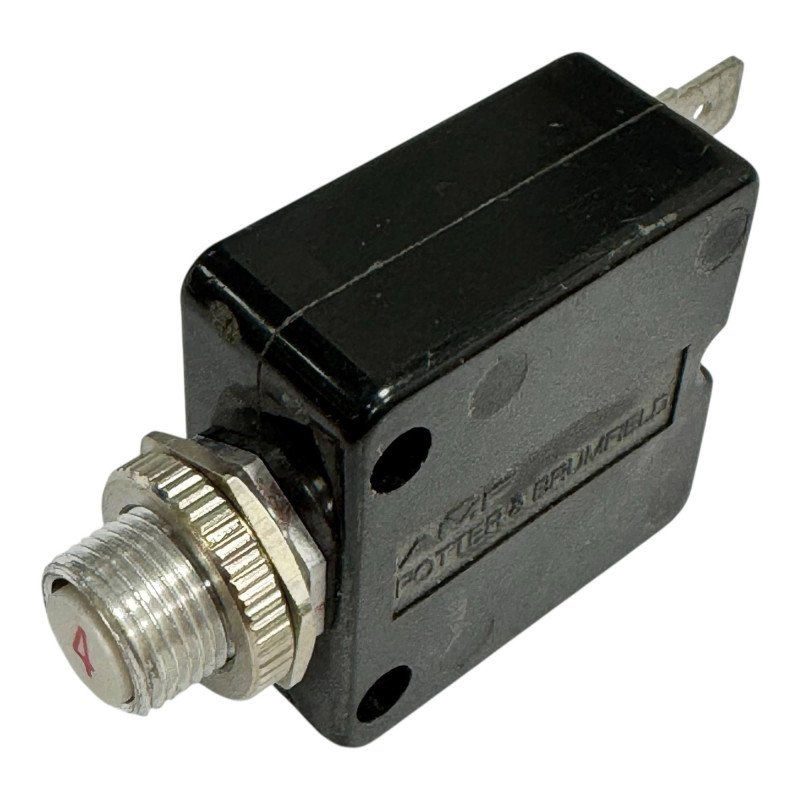 W58XB1A4A-4 Potter Brumfield Thermal Magnetic Circuit Breaker Push to Reset 1 Pole 50Vdc 4A