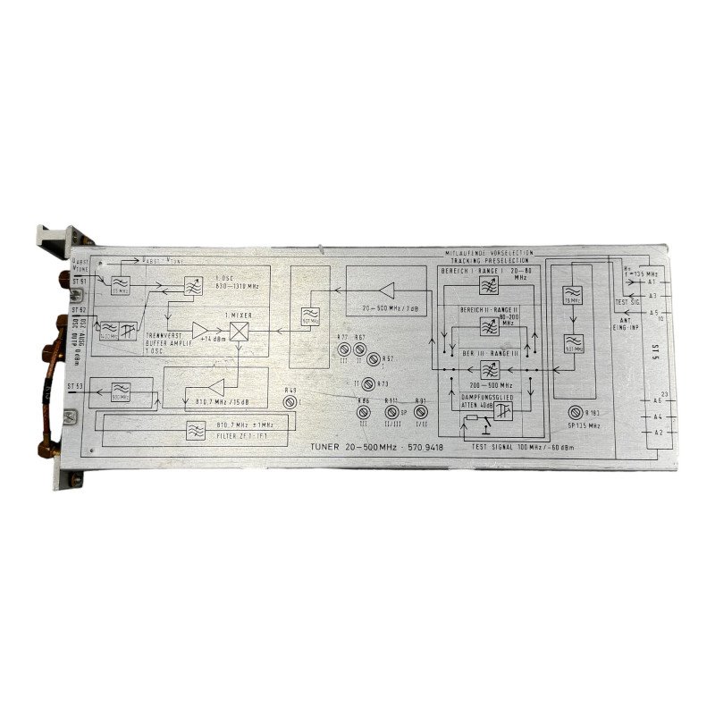 ED050A4 570.9418 Rohde & Schwarz Tuner 20-500Mhz