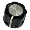 Circular Black Knob ID:3.3mm OD:16mm W:12mm