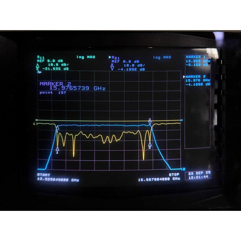 595.365.501 RF Microwave Filter Bandpass BPF 14000-16000Mhz SMA