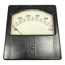 Model 741 Weston Analog Panel Meter Ammeter 0-500mA 102.5x108.5mm