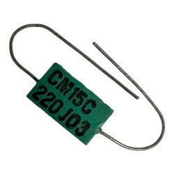 CM15C220J03 Micamold Capacitor Axial Mica Film 22pF 500V