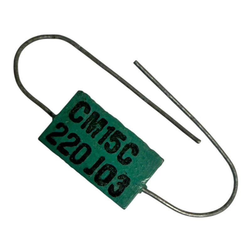 CM15C220J03 Micamold Capacitor Axial Mica Film 22pF 500V