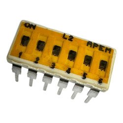 IKN0600000 Apem DIP Slide Switch 6 Position SPST