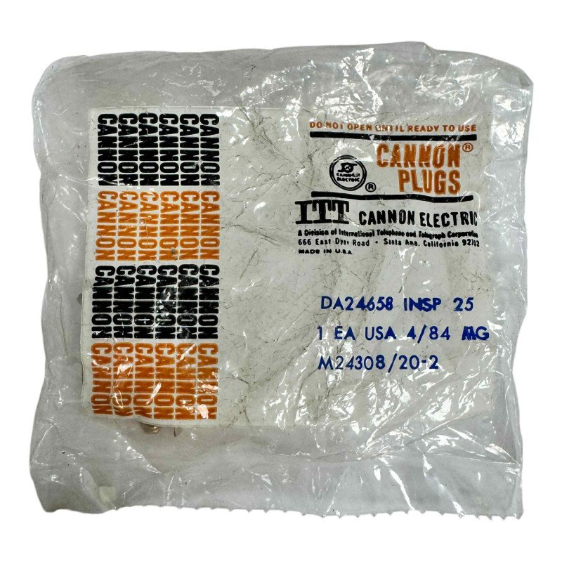 DA24658 ITT Cannon Rectangular Mil Spec Connector Metal Backshell