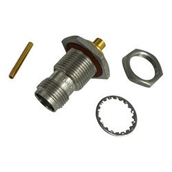3104-7941-00 Omni Spectra RF Connector Jack Bulkhead Mount TNC (f) For RG402 Cable