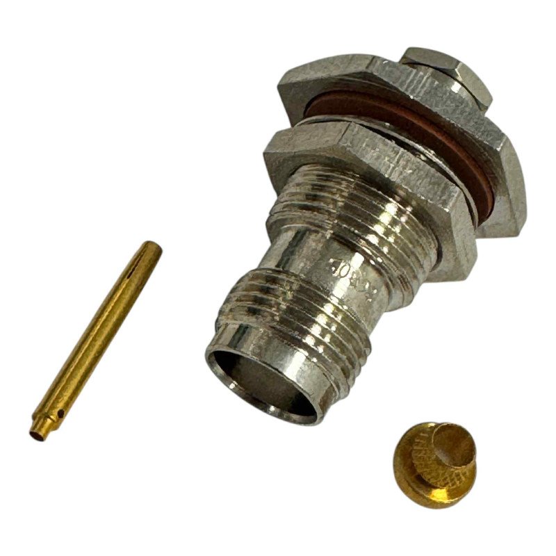 3104-7141-10 Omni Spectra RF Connector Straight Crimp Plug TNC(f) For 0.220’’ Cable