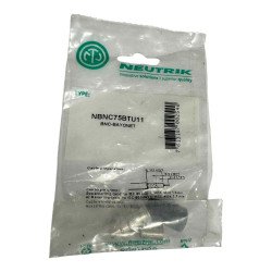 NBNC75BTU11 Neutrik RF Connector Straight Crimp Plug Twist BNC(m) 1.6mm Crimp Size 75Ohm