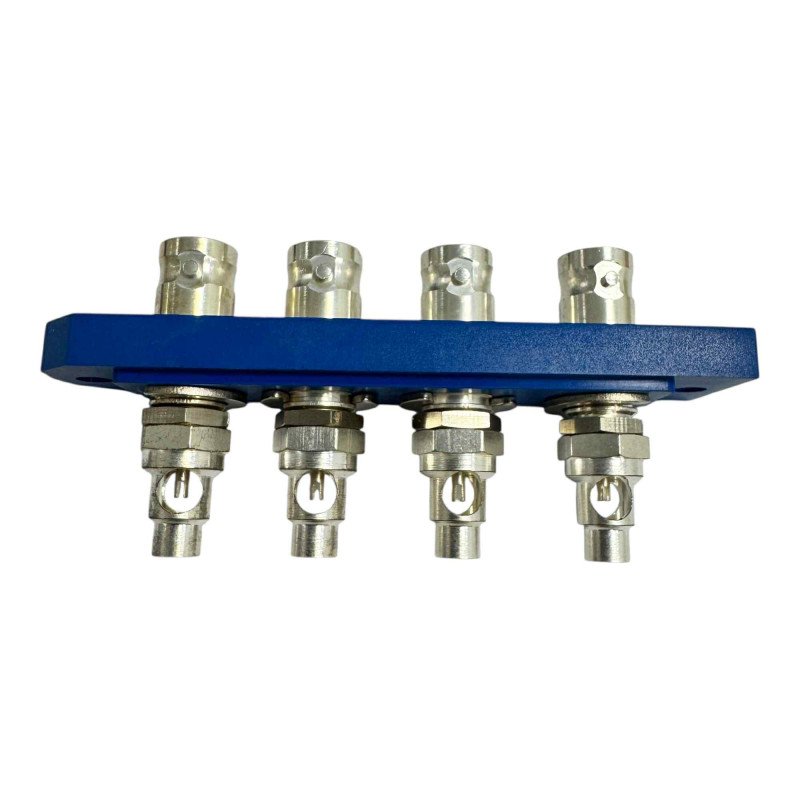 Spinner RF Connector Assembly Panel Mount 4x BNC (f) 84x20mm