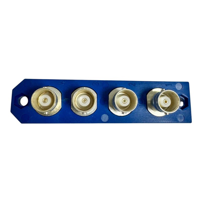 Spinner RF Connector Assembly Panel Mount 4x BNC (f) 84x20mm