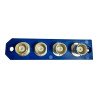 Spinner RF Connector Assembly Panel Mount 4x BNC (f) 84x20mm