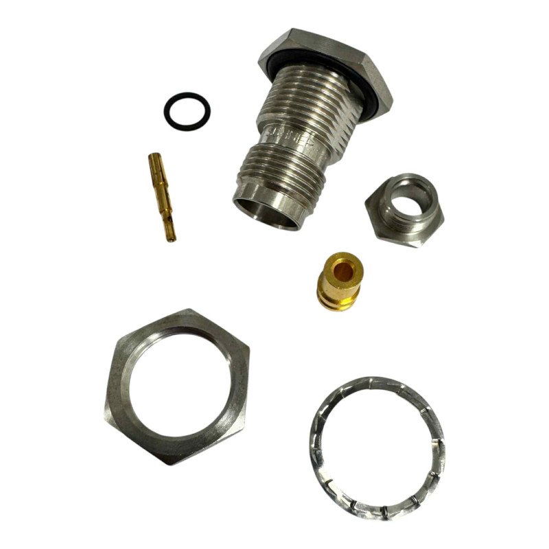 24 TNC-50-2-40/19-NE Huber Suhner RF Connector Straight Bulkhead Jack TNC(f) For RG405 Cable