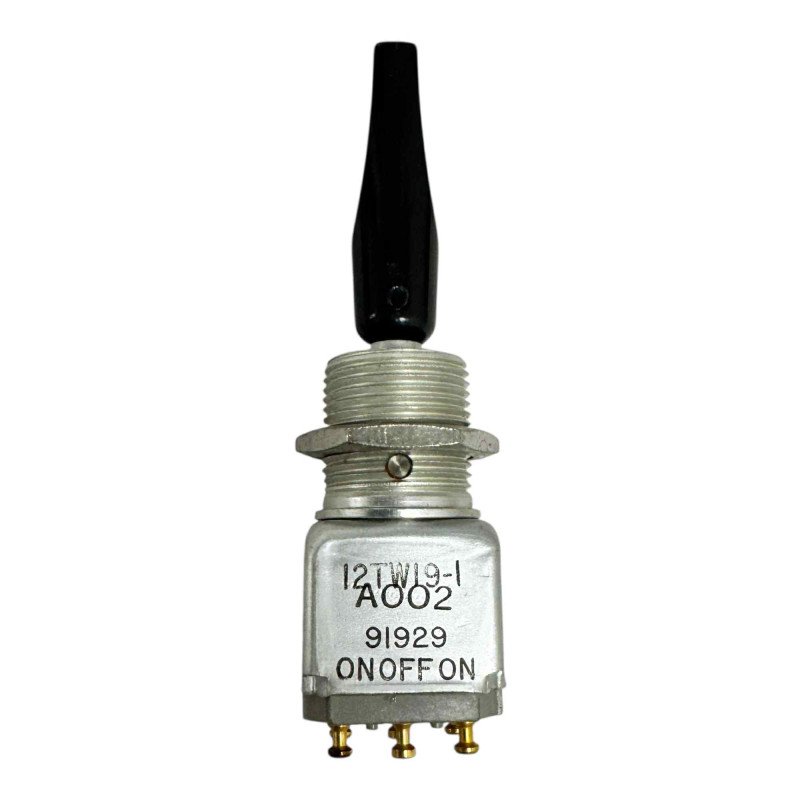 12TW19-1-A002 Honeywell Non Illuminated Toggle Switch Panel Mount DPDT 5A/125Vac ON-OFF-ON