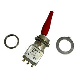 12TW19-8-A004 Honeywell Non Illuminated Toggle Switch Panel Mount DPDT  5A 250Vac  ON-ON