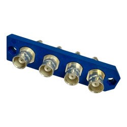 BN474320 Spinner RF Connector Panel Mount 4 x BNC (f)