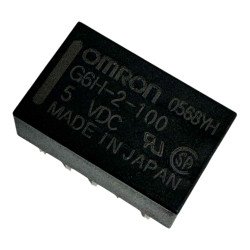 G6H-2-100 Omron Low Signal PCB Mount Relay DPDT 12Vdc