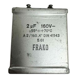 Frako Paper In Oil Capacitor 2uF 160V