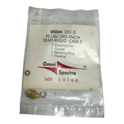 OSSM251-2 Omni Spectra RF Connector Plug SMA For .0805’’ Semi Rigid Cable
