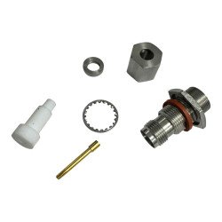 3104-7750-00 Omni Spectra RF Connector Straight Bulkhead TNC(F) For RG401/U Cable