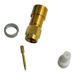 OSM201-5683 Omni Spectra RF Connector Straight Clamp Plug SMA (m) For RG6/U