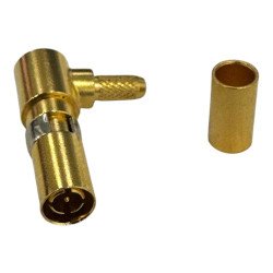 2002/95/EC RF Connector Right Angle Din 1.0/2.3 (m) For RG178 Cable