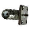 5460-193-1CCSF CDI RF Connector 4 Hole Flange Right Angle Panel Mount Jack SMA (f)