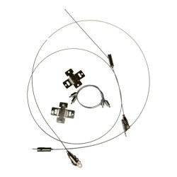 Adjustable Wire Rope Clamp Set Stainless Steel 1m 1.5mm